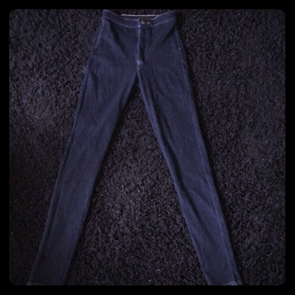 Dark denim jeggings